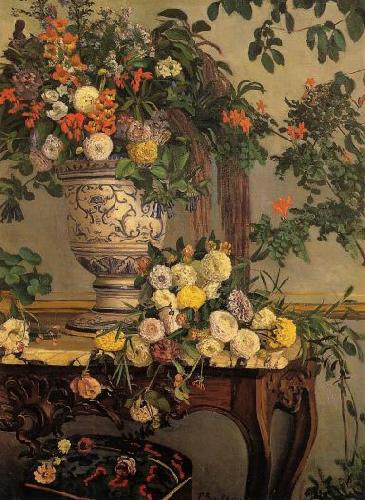 Frederic Bazille Flowers oil painting picture